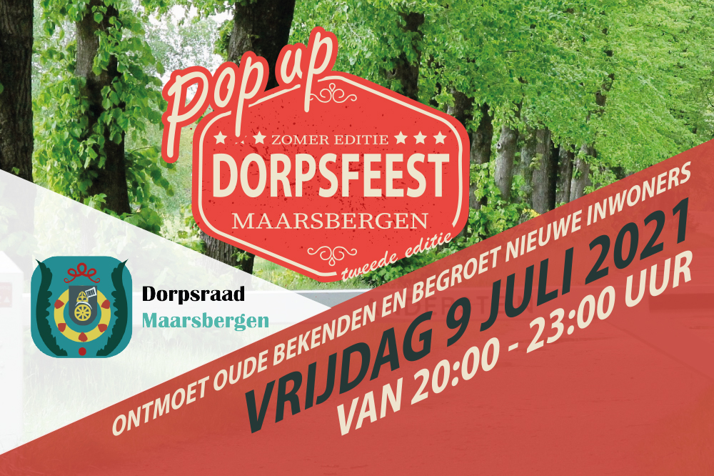 Pop-up Dorpsfeest 9 juli 2021